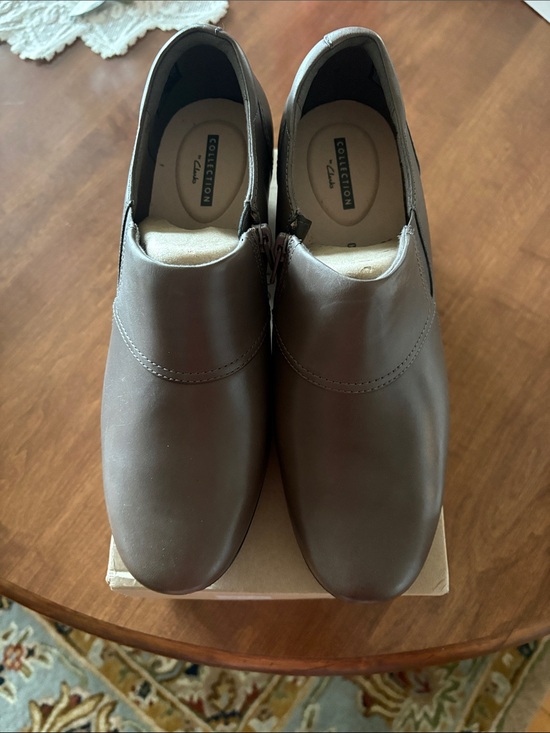 Clarks Shoes - Clarks Brown Women's Slip-On Leather Loafers